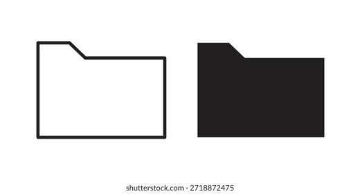 Folder icons sign vectors. suitable for web, app, infographic, etc