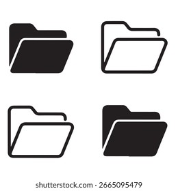 Folder Icons Vector Set art