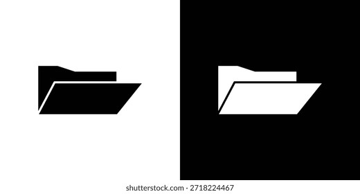 Iconos de carpeta. Vector Plantilla Ilustración Símbolo Píxeles Perfecto