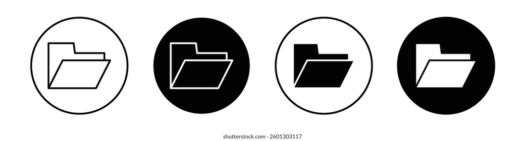 Folder icons vectors graphics collection