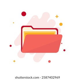 Folder illustration. File, Folder. Open Folder.