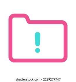 Icono de información de carpetas de dos tonos