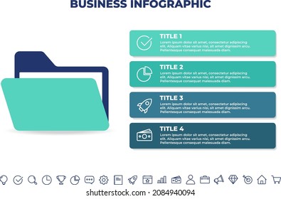 folder infographic design template.business infographic template for presentations, banner, workflow layout, process diagram, flow chart and how it work
