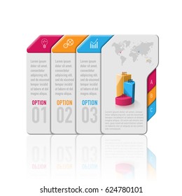 Folder infographic design vector and marketing icons can be used for workflow layout, diagram, annual report, web design. Business concept with 3 options, steps or processes.
