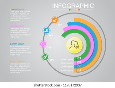 Folder infographics design vector and marketing icons can be used for workflow layout, diagram, annual report, web design. Business concept, steps or processes.