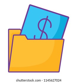 folder and invoice design