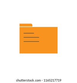 Folder isolated color icon, vector illustration design. Logistics collection.