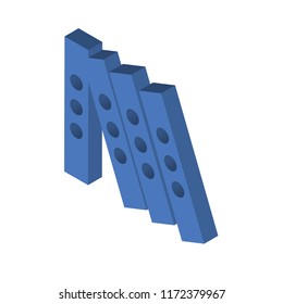 Folder isometric left top view 3D icon