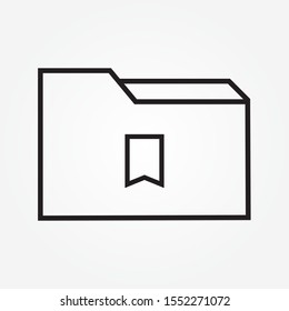 folder label sign icon design