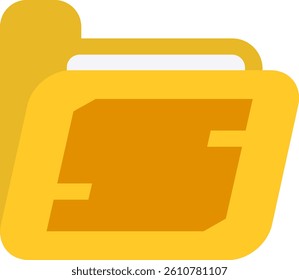 Folder Letter Vector Element Alphabet S