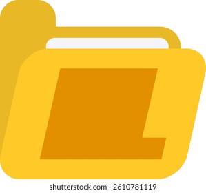 Folder Letter Vector Element Alphabet L