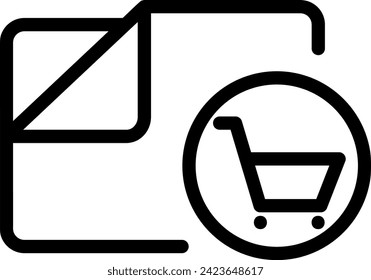 folder line icon illustration vector