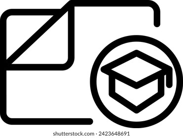 vector de ilustración de línea de carpeta