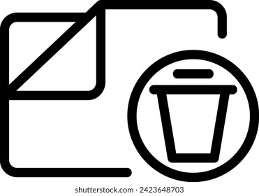 folder line icon illustration vector