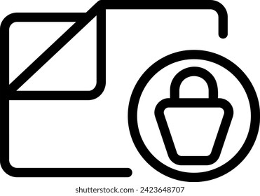 folder line icon illustration vector