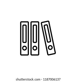 folder line icon on white background