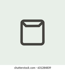 Folder Line Icon in trendy flat style isolated on grey background, for your web site design, app, logo, UI. Vector illustration, EPS10.