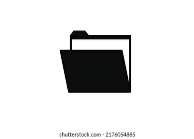 folder line icon vector design template  