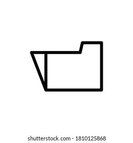 Folder line icon. Vector template design
