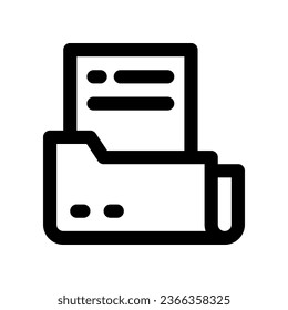 folder line icon. vector icon for your website, mobile, presentation, and logo design.
