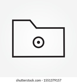 folder  location line icon design vector illustration