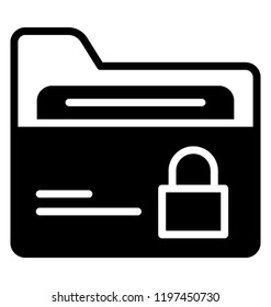Folder with lock sign os folder lock 