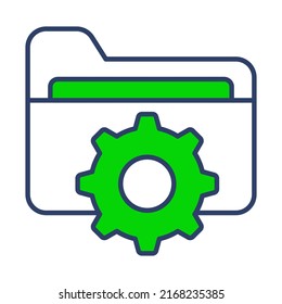 folder management Finance Related Vector Line Icon. Editable Stroke Pixel Perfect.