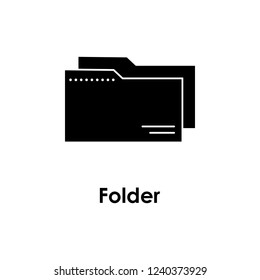 folder, media icon. Element of business icon with description. Glyph icon for website design and development, app development. Premium icon
