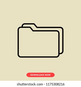 Folder modern vector style