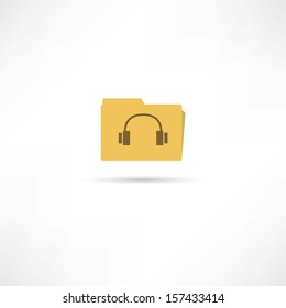 folder with music icon