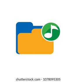 Folder Music Icon Design