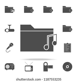 folder with music icon. web icons universal set for web and mobile