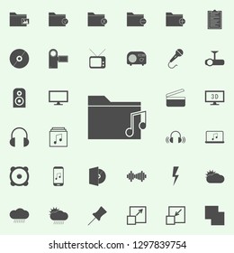 folder with music icon. web icons universal set for web and mobile