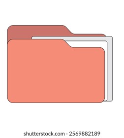 Folder on white background. Vector illustration. 1176