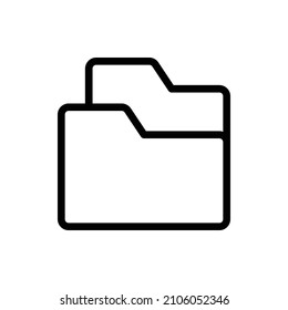 Folder Outline Icon. Folder Icon