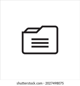 folder outline icon simple design