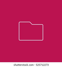 folder outline icon vector, can be used for web and design