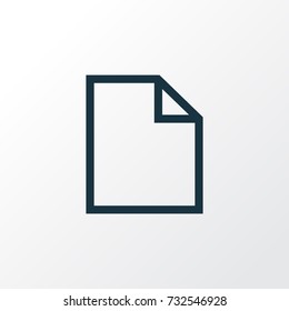 Folder Outline Symbol. Premium Quality Isolated File Element In Trendy Style.