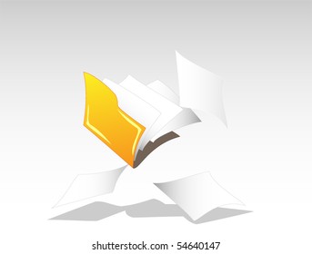 folder with paper