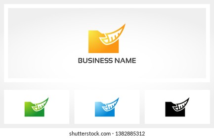 Folder Paper Document File Logo