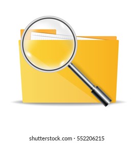 folder for papers. vector illustration