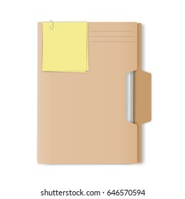 folder for papers. vector illustration