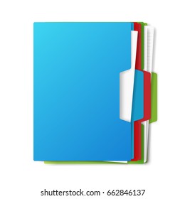 folder for papers. vector illustration