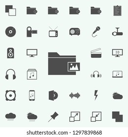 folder with pictures icon. web icons universal set for web and mobile