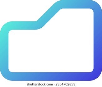 Folder pixel perfect gradient linear ui icon. Send files archive. Digital documents. Storage. Line color user interface symbol. Modern style pictogram. Vector isolated outline illustration