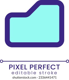 Folder pixel perfect RGB color ui icon. Send files archive. Digital documents. Simple filled line element. GUI, UX design for mobile app. Vector isolated pictogram. Editable stroke. Poppins font used