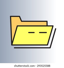 folder, portfolio, color icon