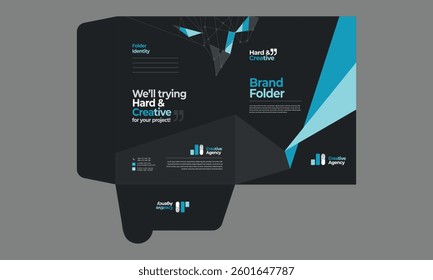 Folder. Presentation layout design template, Flyer Design, Annual report, Cover design template, Science technology concept