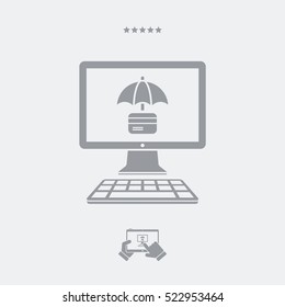 Folder protection - Vector web icon