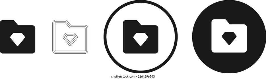 folder quality icon . web icon set . icons collection flat. Simple vector illustration.